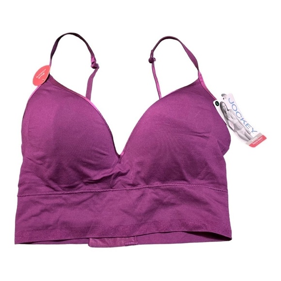 Women’s  purple padded Jackie Bra Size Large  New With Tag - Picture 1 of 7